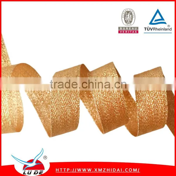 Decorative Gold Ribbon,Gold Metallic Ribbon for Gift Packing photo-4