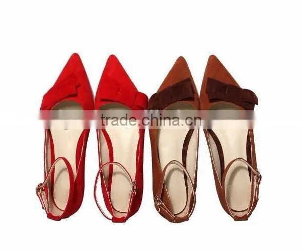 Ballerina Shoes Ladies Shoes Pointed Toe Ankle Strap Flat Ballerina Shoes