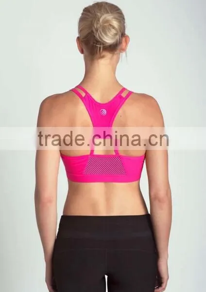 Customized Ladies Gymwear Seamless Workout Top Wear Yoga Push Up Bra photo-2
