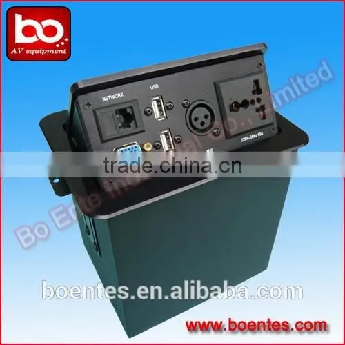 Tabletop/Desktop Pop Up Power Socket With HDMI/VGA/Audio/USB for Conference AV Solutions photo-2