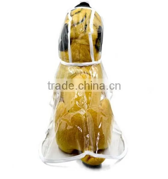 Fashion Transparent Pet Dog Puppy Hooded Raincoat / Pet Raincoat Waterproof Dog Raincoat photo-5