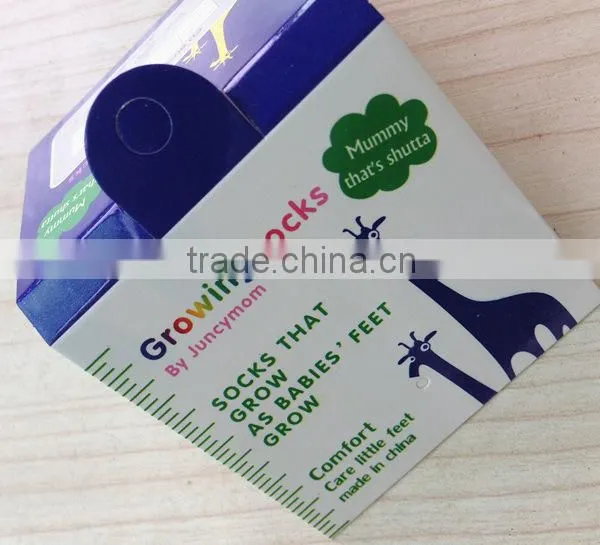 Customerized Hangtag Paper Tag Printing Sock Header Card photo-4