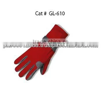 Red And Gray Karting Gloves