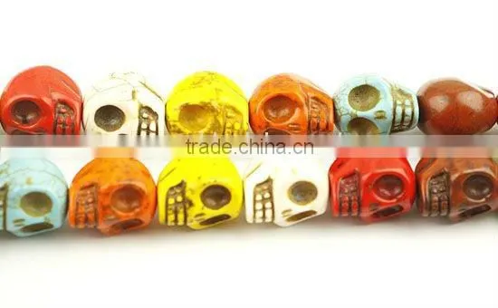 Synthetic Turquoise Skulls Beads photo-2