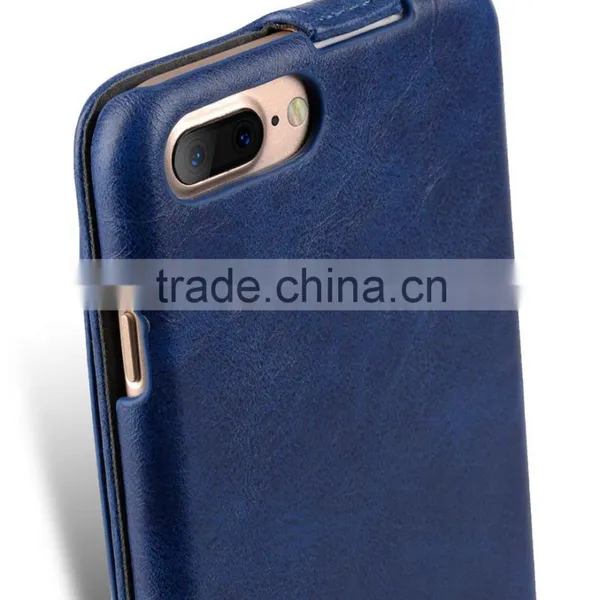Newly Flip Cover Phone Case Blue PU Leather Case for Apple IPhone 7 Plus(5.5") photo-6