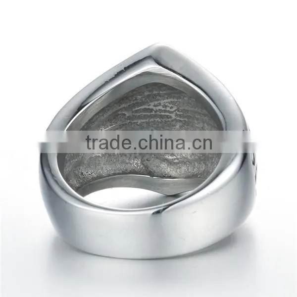 Gothic Restro Gold Cross 316L Stainless Steel Ring for Men photo-2
