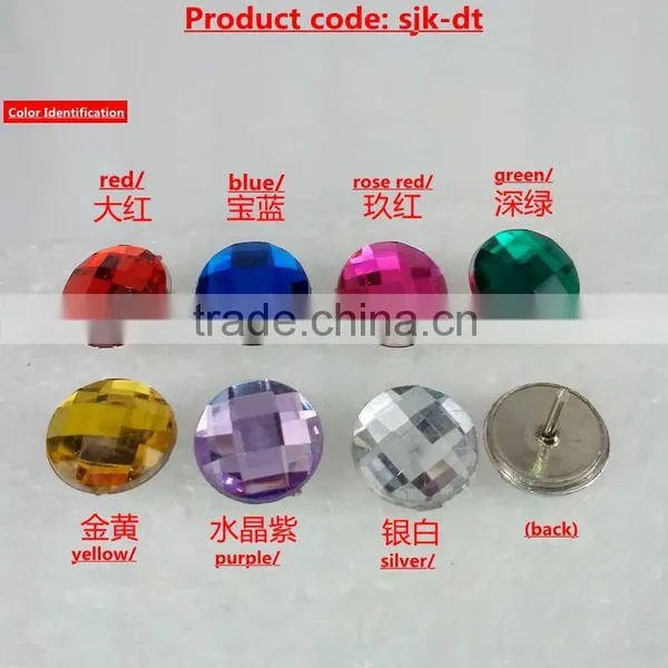 Factory Supply Excellent Quality Rhinestone Crystal Buttons From China photo-3