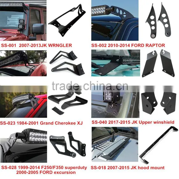 2015 New Led Bar Light Mounting Bracket for Jeep JK 50"-52" Led Bar Light Mount Kit photo-2
