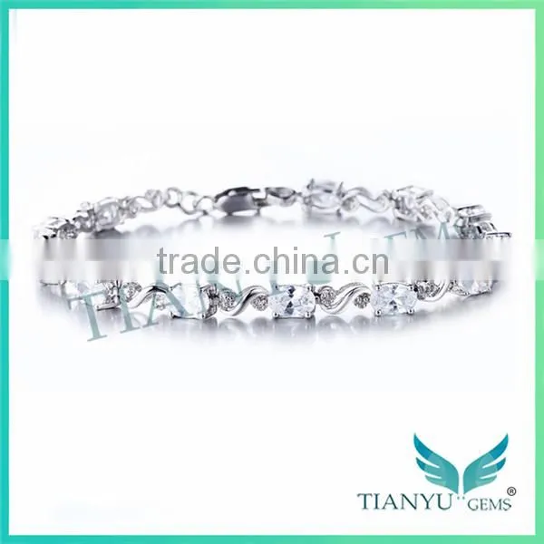 Wholesale Customized Jewelry 925 Sterling Silver Moissanite Diamond Blacelet photo-2