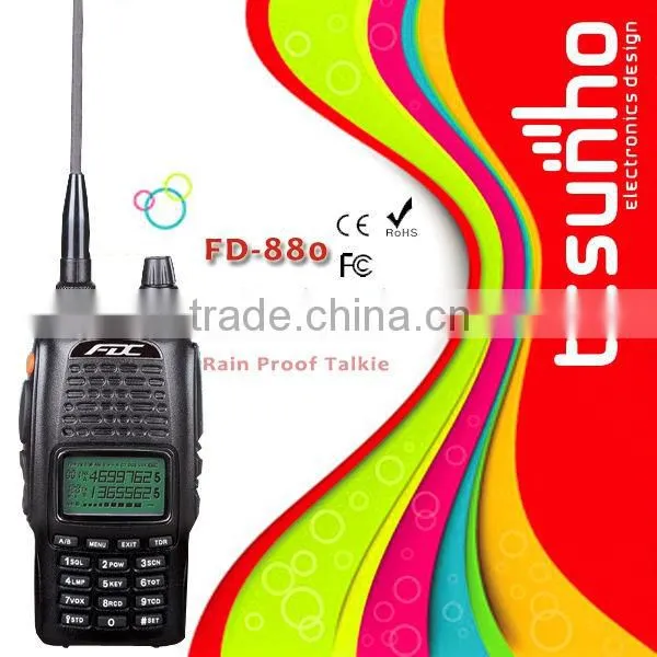 FEIDAXIN FD-880 Amateur With FCC Certisfication 5w Railroad Two Way Radio Remote Speaker Mic