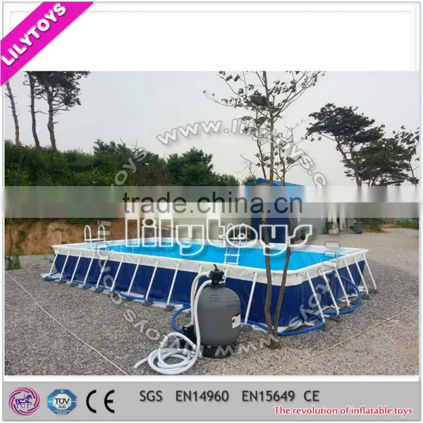 Hot Above Ground Stainless Steel Pools/inflatable Amusement Parkframe Pool/ photo-3
