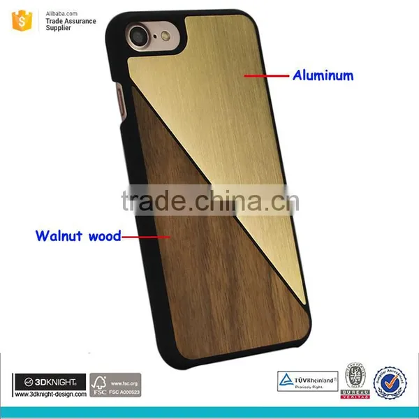 Real Marble Aluminum and pc Hard Phone Case for Iphone 7 Case photo-5