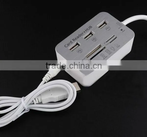 All-in-one Combo Kit USB2.0 Hub Card Reader Camera Connection Kit For iPad1/2/3