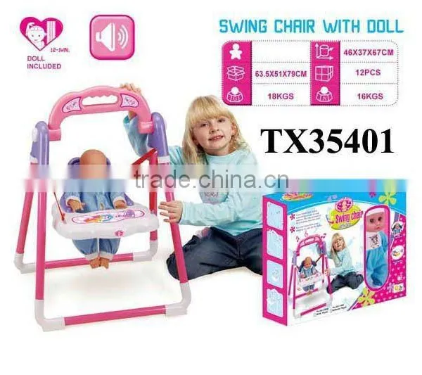 Battery Operated Realistic Baby Doll Swing photo-2