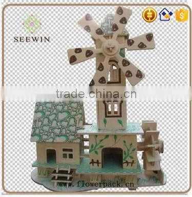 DIY Small Wood House and Windmill House photo-2