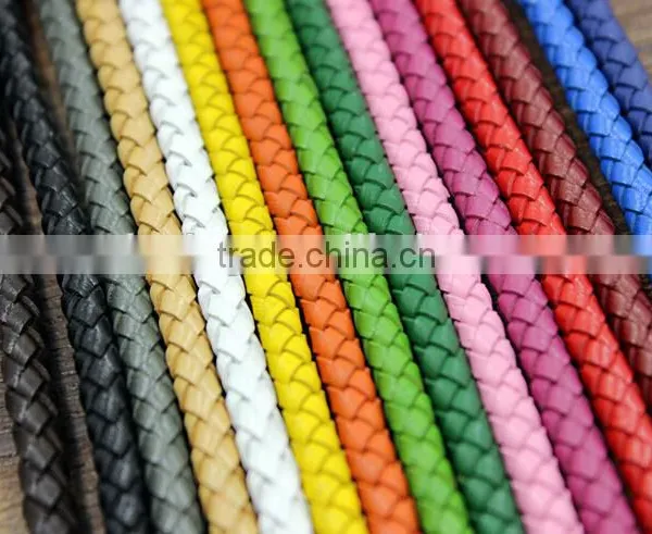 2016 Handmade Weave Real Leather 5mm Long Lanyard / Real Leather Rope photo-2