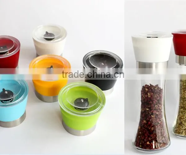 Glass Salt and Pepper Mills Black Pepper Grinder photo-2