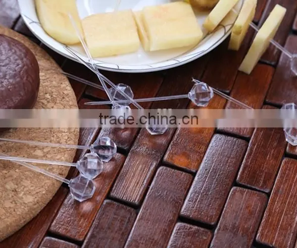 Wholesale Plastic PS Hight Quality Eco-friendly Dessert Cake Fruit Fork photo-2