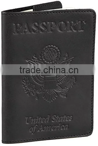 Genuine Leather Tianhooo Leather Passport Cover & Holder for Men Women Passport Case photo-4