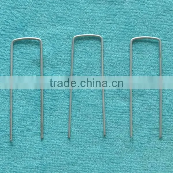Landscape Staples Fabric Weed Sod Pin Stakes photo-3