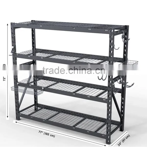 New Style Black Steel Storage Rack 5 Adjustable Shelves photo-3
