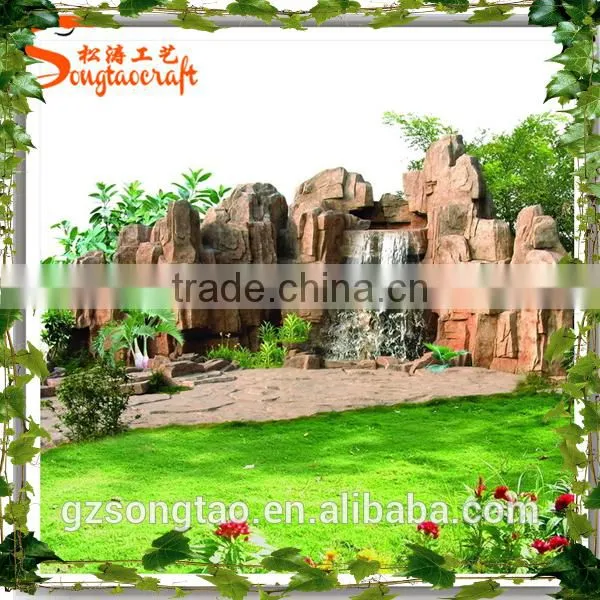 Factory Price Artificial Stone Fountain Outdoor Customized Fiberglass Artificial Fountain for Sale photo-2