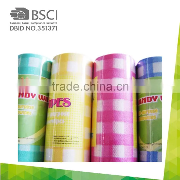 Cheap Good Quality Big Spunlace Nonwoven Fabric Rolls Muli-purpose Cleaning Wipes for Kitchen photo-3