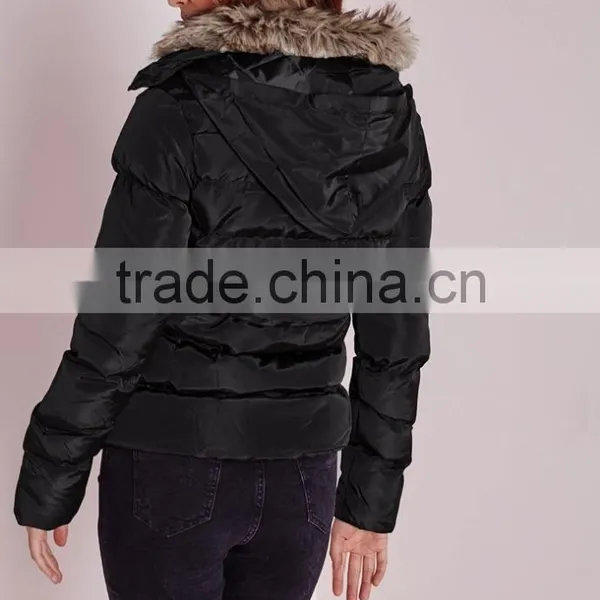 Most Popular Chinese Style Women Black Padded Jacket photo-5