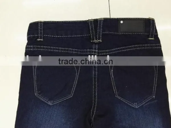 Yiwu Stocks Lots Girl's Fashion High Quality Tight Jeans photo-4