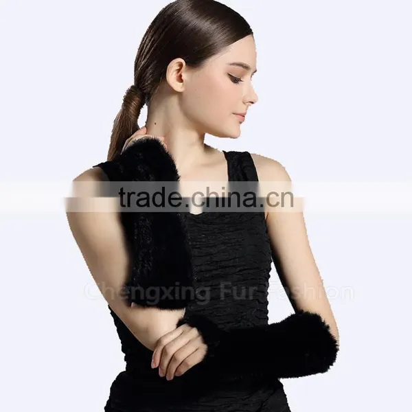 CX-A-68C Women Fashion Winter Warm Genuine Mink Fur Leather Golves photo-5