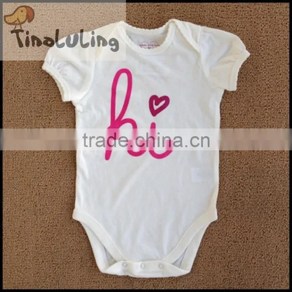 Fashion Infant Baby White Bodysuits,newborn Baby Romper photo-2