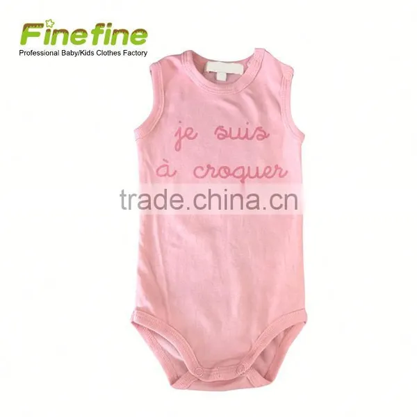 New Born Cool Pattern Plain Organic Baby Romper Clothing photo-3
