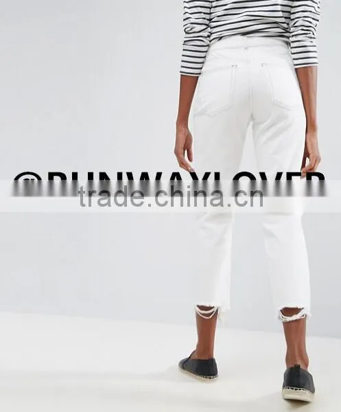 Runwaylover New Style Sexy WHITE LADIES SEXY JEANS photo-2