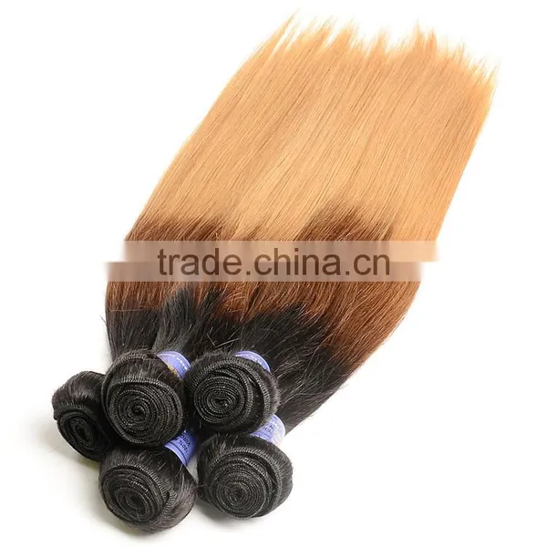 1B/4/27 Peruvian Hair Weaves Wavy Blonde Silky Straight Ombre Hair Extension Peruvian Human Hair Bundles photo-4