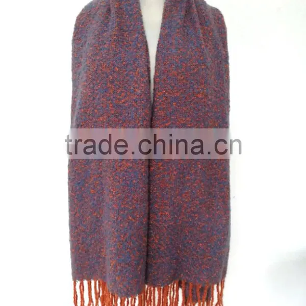 Fashion Thick Winter Long Cashmere Custom Blanket Jersey Scarf photo-2