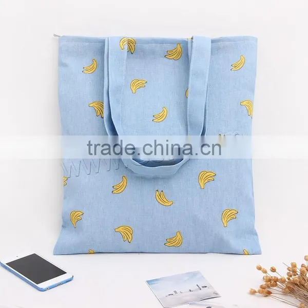 Chinese Supplier Shopping Eco Recycled Cotton Fabric Rectangle Tote Bag Cotton photo-2