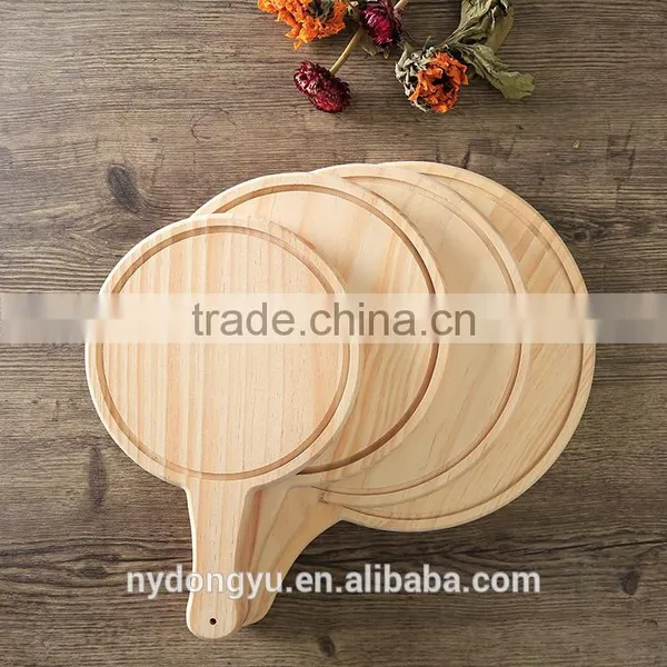 Pine Wood Pizza Plate Tray / 8-12inch Pizza t Tray Coffee Holder Tray / Msh Dessert Cake Woode l Plate Tray / Fancy Dinnerware photo-2