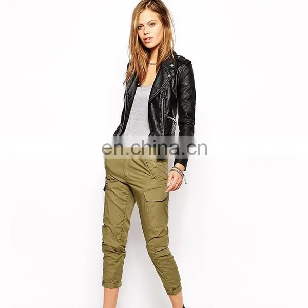 Cargo Pants Woth 3/4 Length Khaki Ladies Cargo Pants photo-2