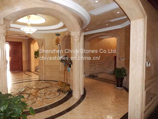 Hollow /Solid Marble Pillar Granite Sandstone Fluted Roman Stone Column Marble /granite Column Ionic Column photo-3