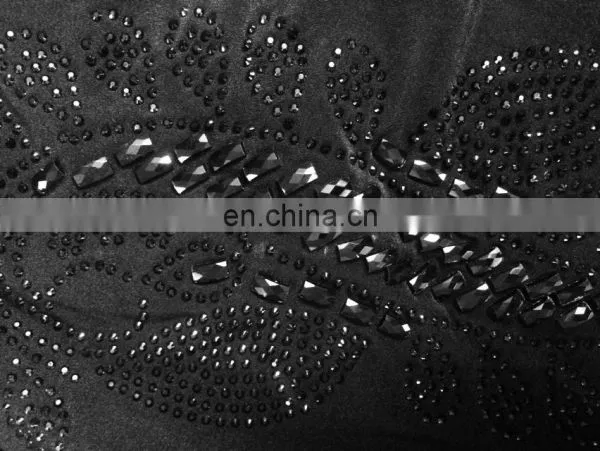 Womens's Black Colour Lycra(Stretchable) Black Stone Embroidery Work Beautiful Rick Looking Burkha photo-5