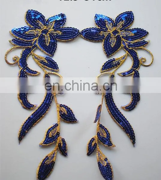 2017 New Developing Fashion Colorful Embroidered Sequin Flower Patches Applique photo-2