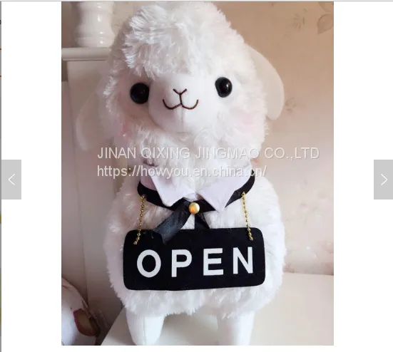 2019 Trend Plush Sheep Business Card Open Welcome Signs Door Decor Toy photo-4