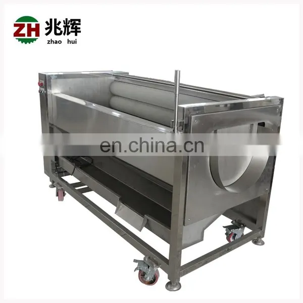 Industrial Automatic Yam Vegetable Washing Machine Potato Skin Cleaner Carrot Peeler photo-4
