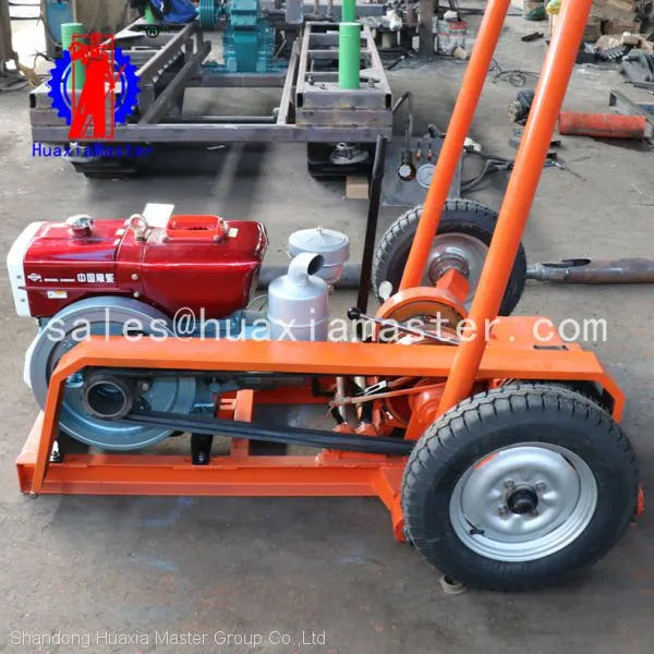 Sand Sampling Drill Rig/prospect Drilling Rig/impact Drilling Machine for Sale Easy Move With Wheeled photo-3