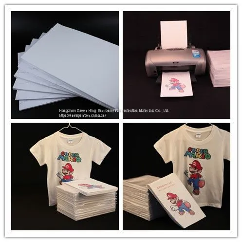 Inkjet Transfer Ppaer for 100% Cotton Textile  Light Colored A4 UNEWPRINT