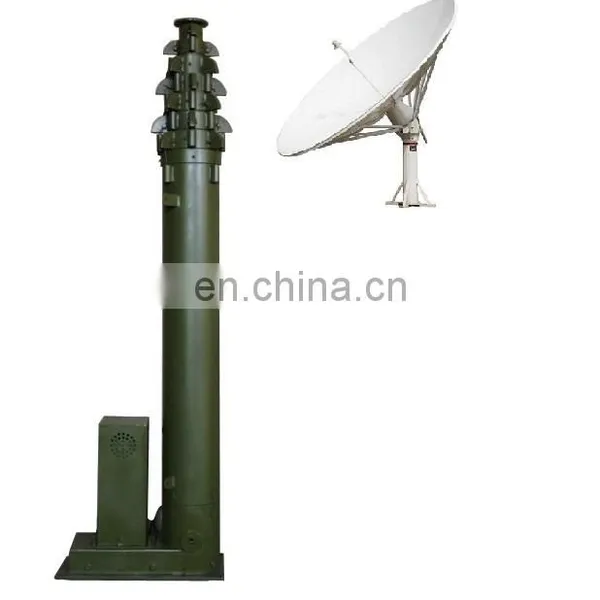 6m to 20m Electro Mechanical Motorized Antenna Telescopic High Mast Mobile Light Tower photo-2