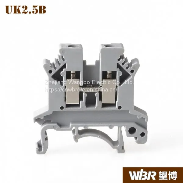 Din Rail Terminal Blocks UK2.5B Pure Copper Connector Screw Terminal Block photo-2