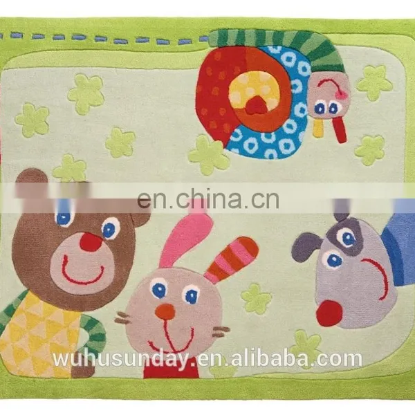 Best Selling Acrylic Polyester Modern Children Hand Made Carpet Custom Kids Rugs for Home Room photo-4