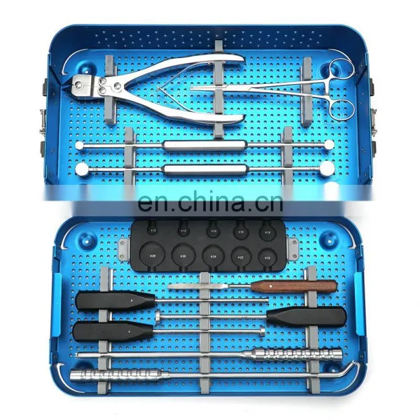 China Manufacture Bone Spine Surgery Titanium Mesh Cage Instrument Set Orthopedic Surgical Spinal Instruments photo-2
