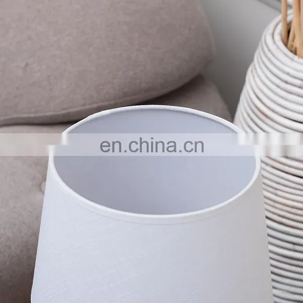 Simple Geometry Custom Restaurant Table Decoration Ceramic Base Cheap Nordic Bedside Lamps for Hotel photo-3